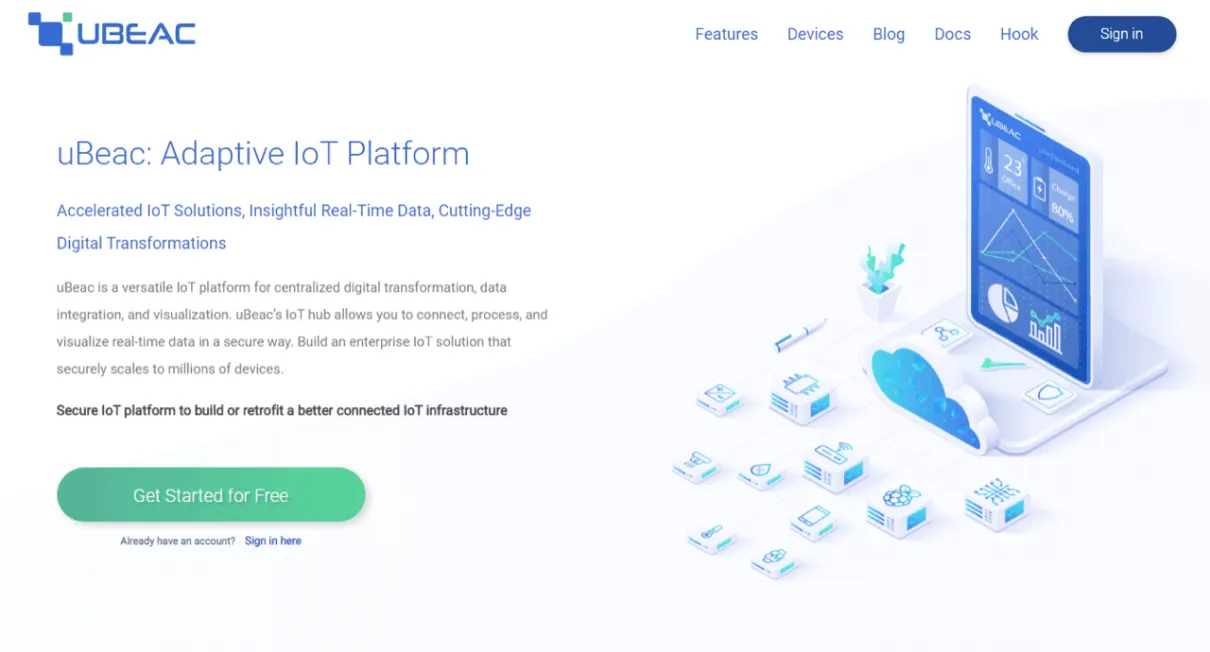 Ubeac - IoT Platform for Smart Buildings screenshot